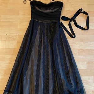 Vintage BCBG Max Azria tulle and lace dress